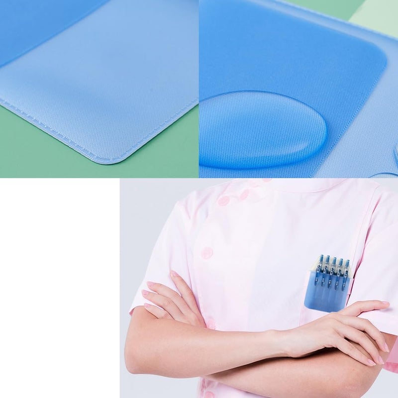 LJJCSFF 10 Pcs Shirt Pocket Protectors Lab Coat Pocket Organizer Pen Pencil Pocket Holder Leakproof Pocket Pen Hospital Office School Supplies - Image 4